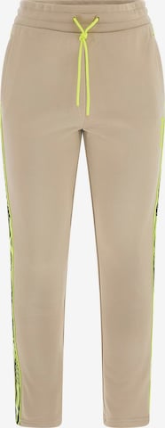 GUESS Regular Workout Pants in Beige: front