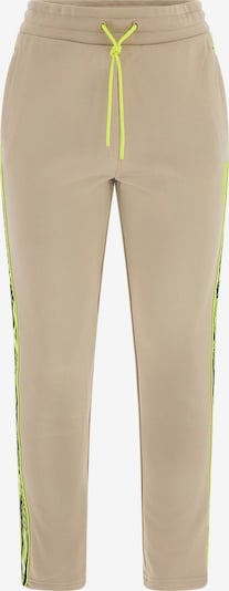 GUESS Workout Pants in Beige / Neon green / Black, Item view