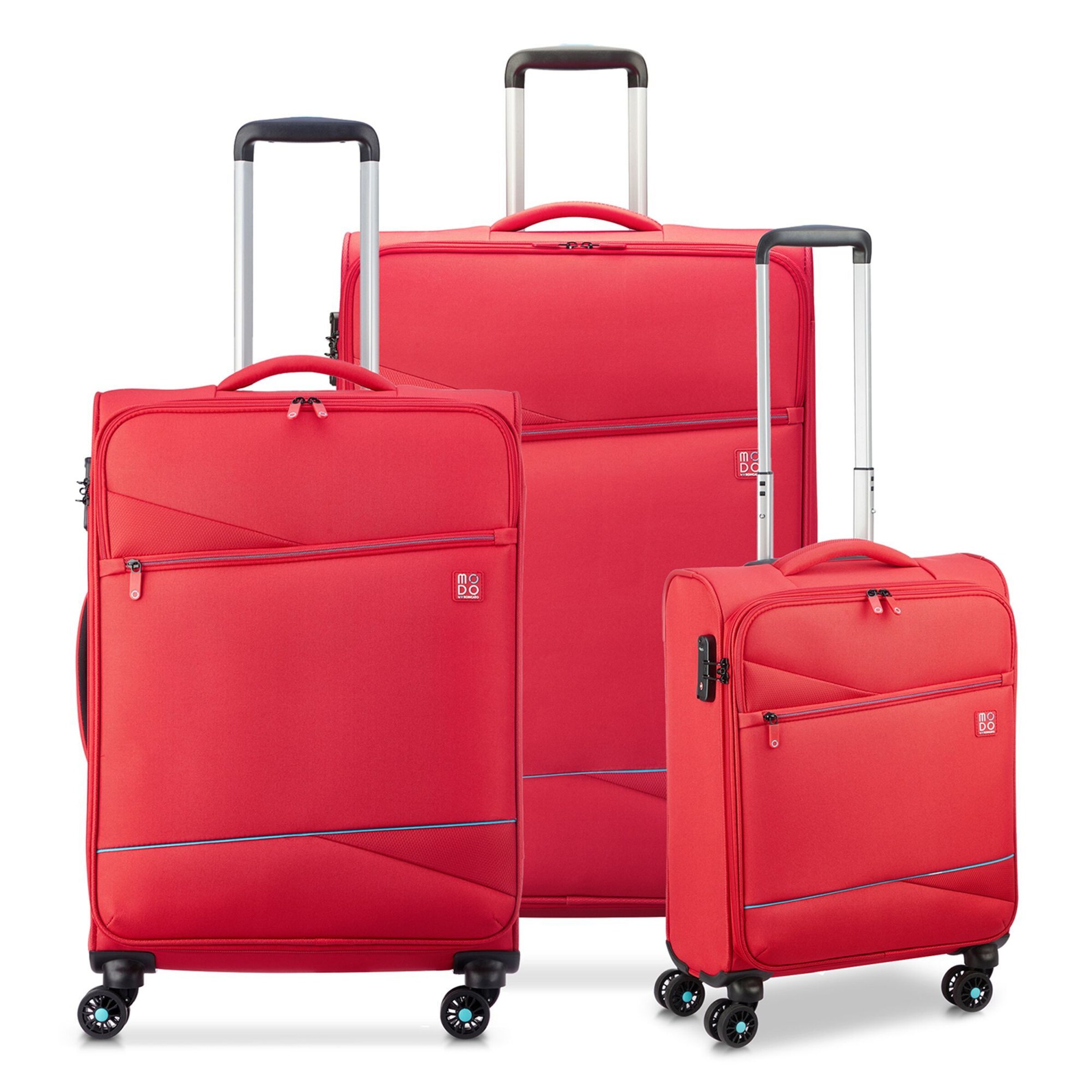 MODO by Roncato Suitcase Set 'Eclipse 2.0' in Red: front