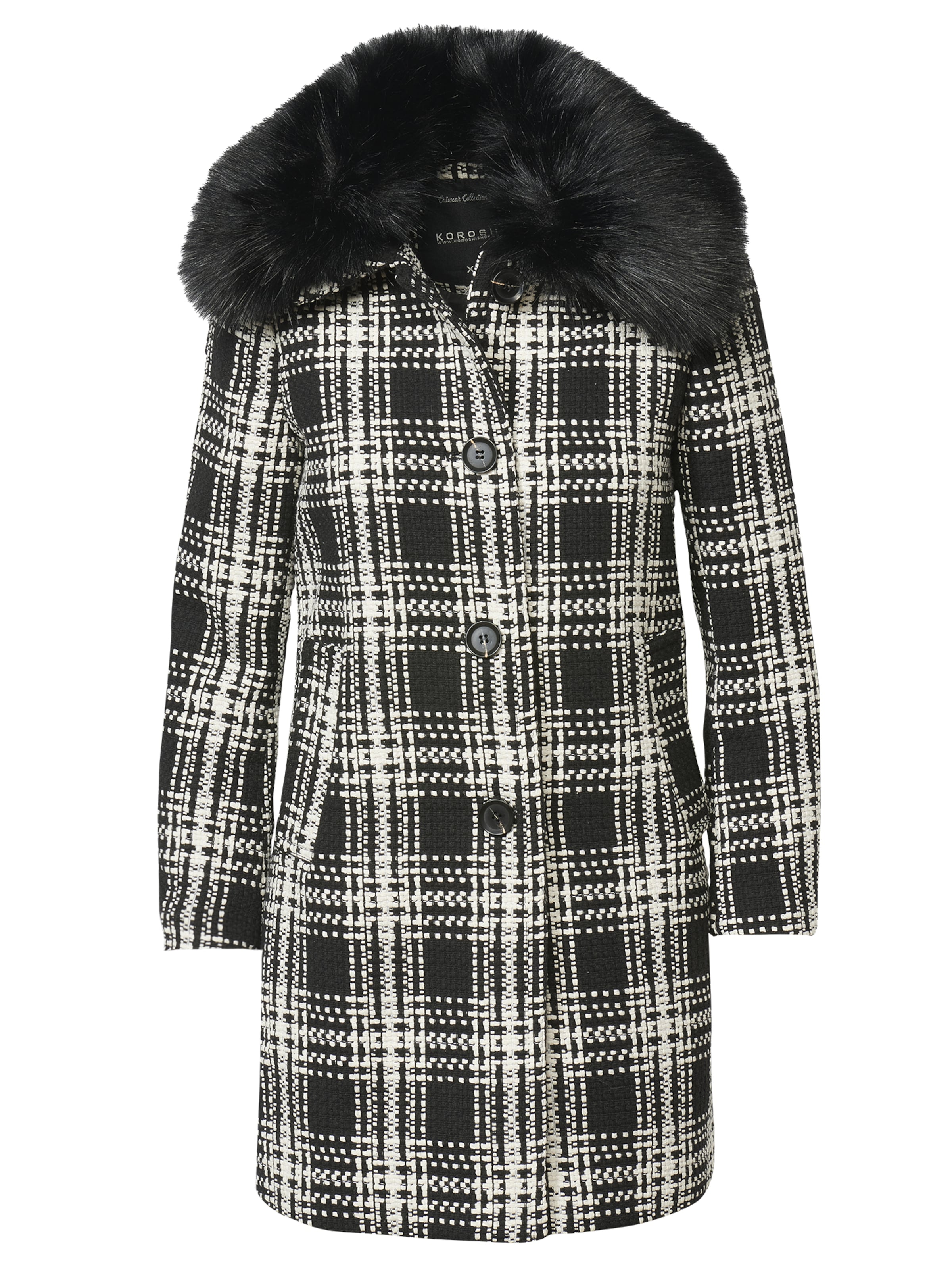 KOROSHI - Sobretudo de inverno em preto: frente