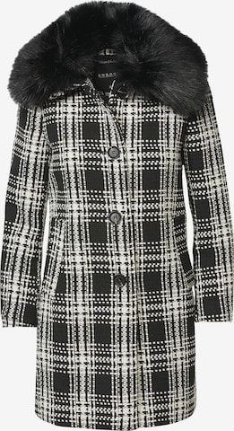 KOROSHI Pitkä talvitakki värissä musta: etupuoli