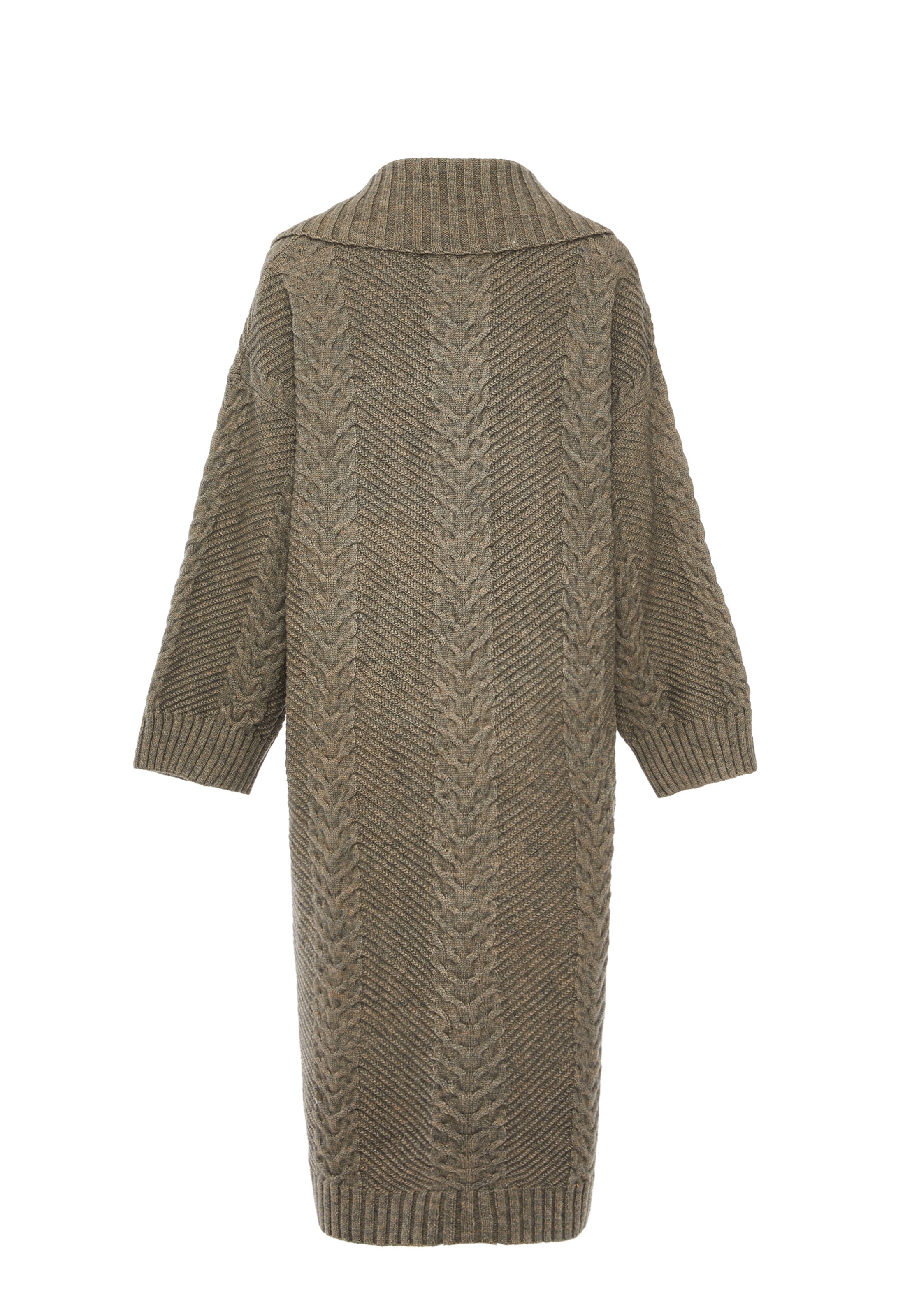 caissa Gebreid vest in Beige