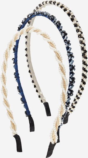 ONLY Ornement pour cheveux 'Jenna' en bleu / or / noir / blanc, Vue avec produit