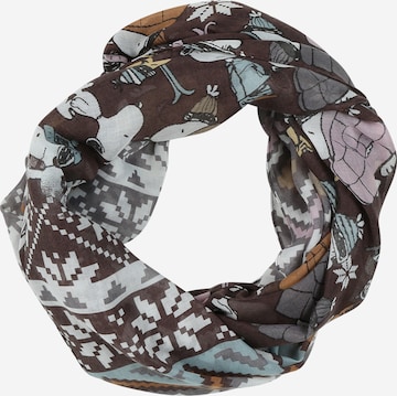 CODELLO Tube Scarf in Brown: front