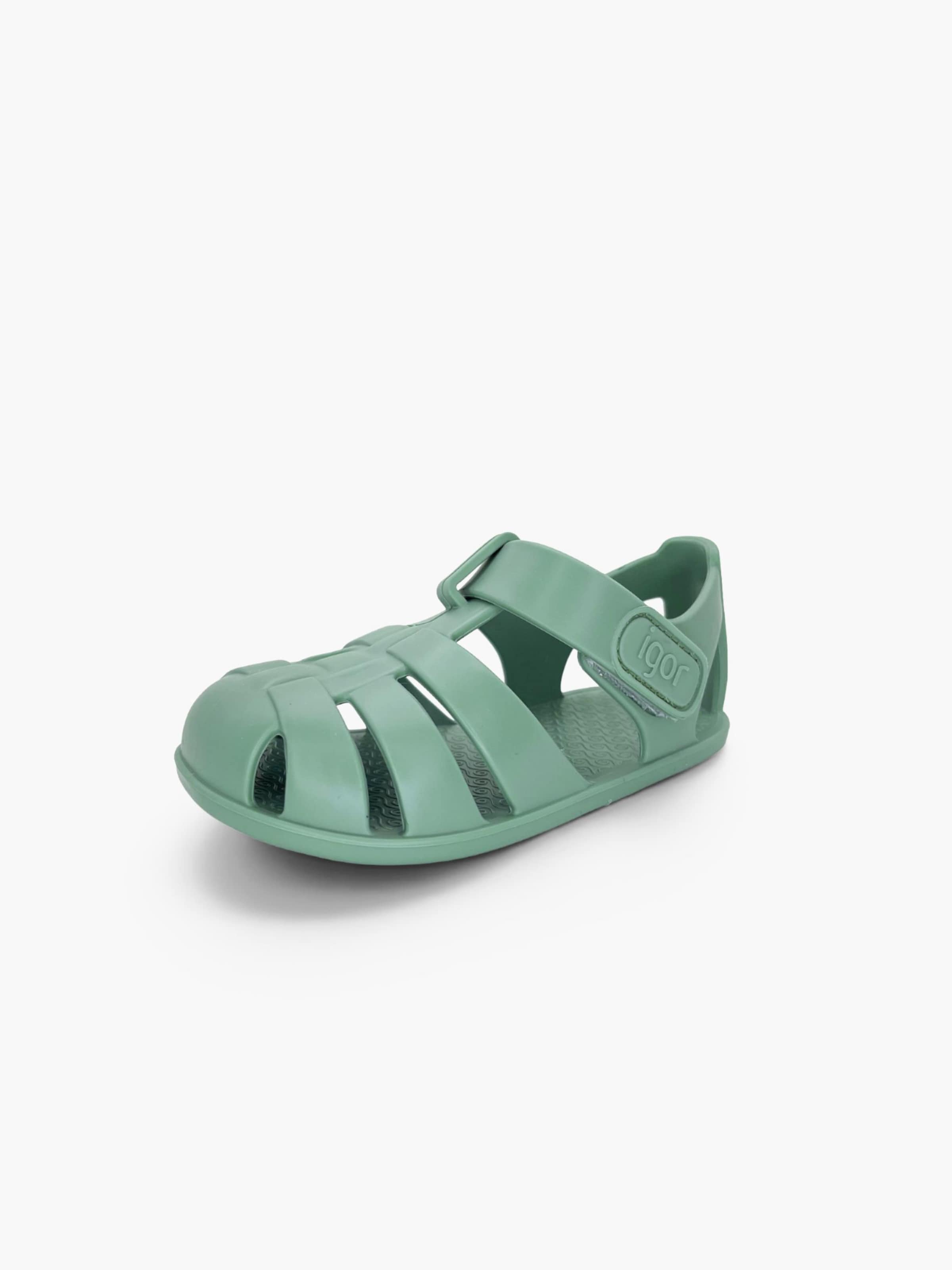 Claquettes / Tongs IGOR en vert : devant