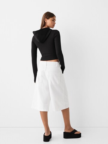 Bershka Sweatjacke in Schwarz