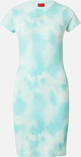 HUGO Kleid 'Nabilla' in hellblau / silber / weiß, Produktansicht