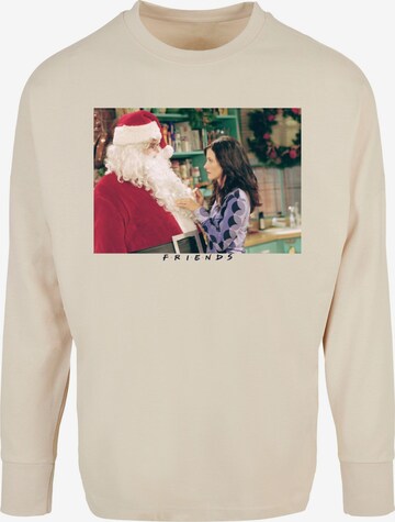 ABSOLUTE CULT Shirt 'Friends - Santa Chandler' in Beige: front