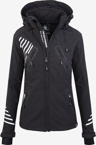 Rock Creek Outdoor Jacket in Black: front