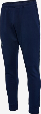 Hummel Tapered Sportbroek 'Staltic' in Blauw