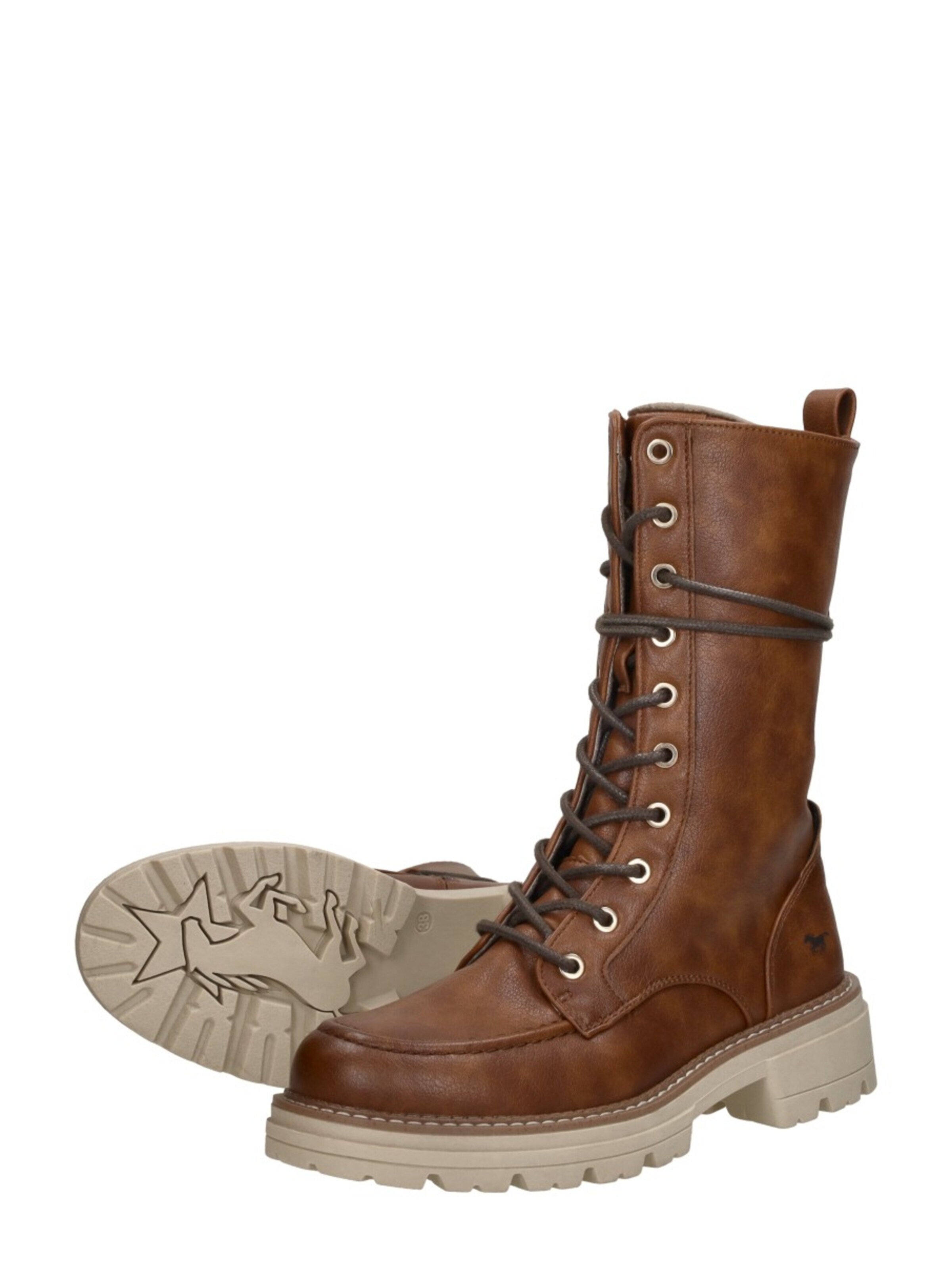 Chaussure à lacets 'Veterschoenen Hoog' MUSTANG en marron