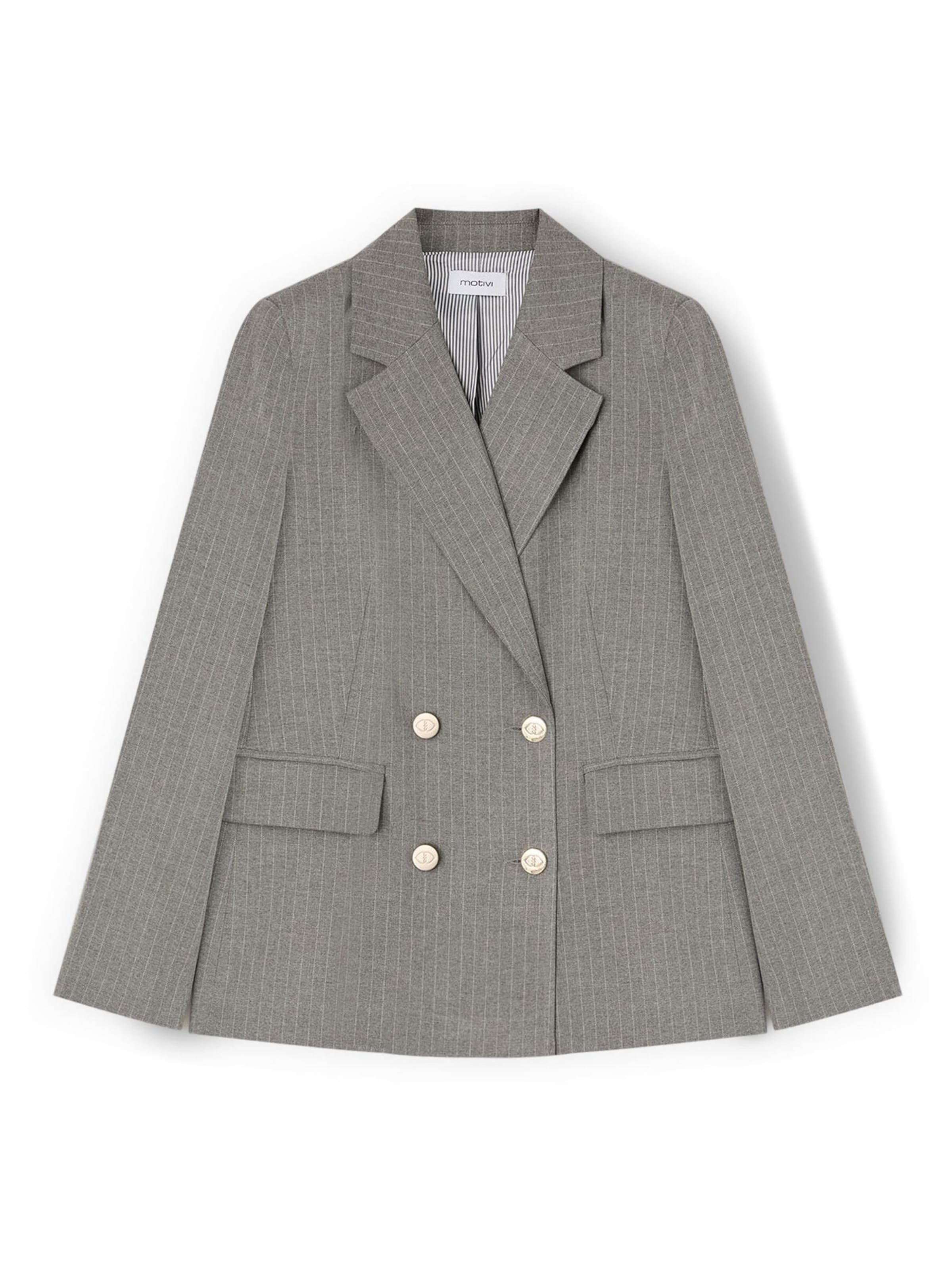 MOTIVI Blazer in Grey: front