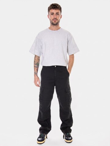 Baggy Pantaloni cargo 'Regular Cargo Pant Black / Garment Dyed' di Carhartt WIP in nero: frontale