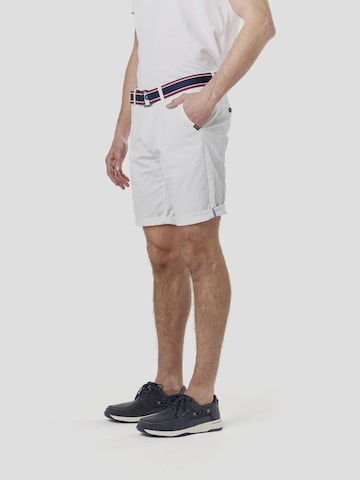 KOROSHI regular Lærredsbukser i hvid