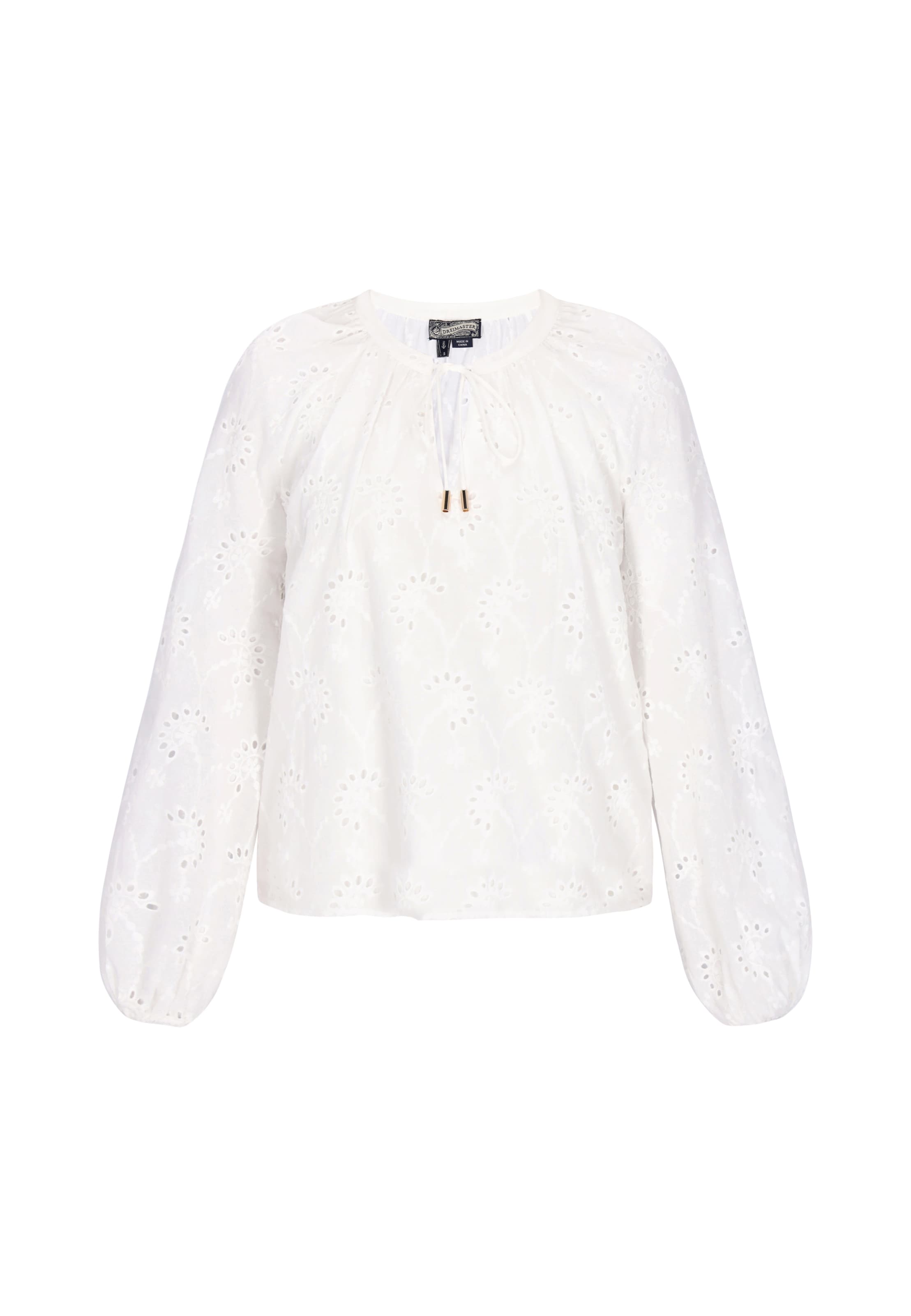 DreiMaster Vintage Blouse in White: front