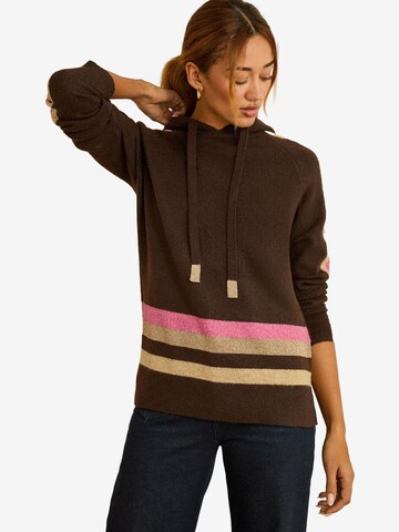 love & roses Pullover in Braun: Vorderseite