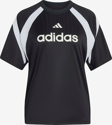ADIDAS SPORTSWEAR Toiminnallinen paita 'TIRO' värissä musta: etupuoli