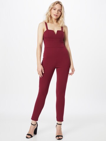 WAL G. Jumpsuit 'GIA' in Red: front
