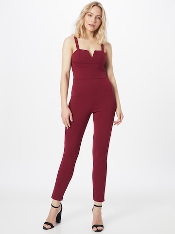 Tuta jumpsuit 'GIA' di WAL G. in rosso: frontale