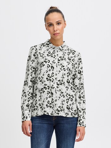 ICHI Blouse 'IH VALOR' in White: front