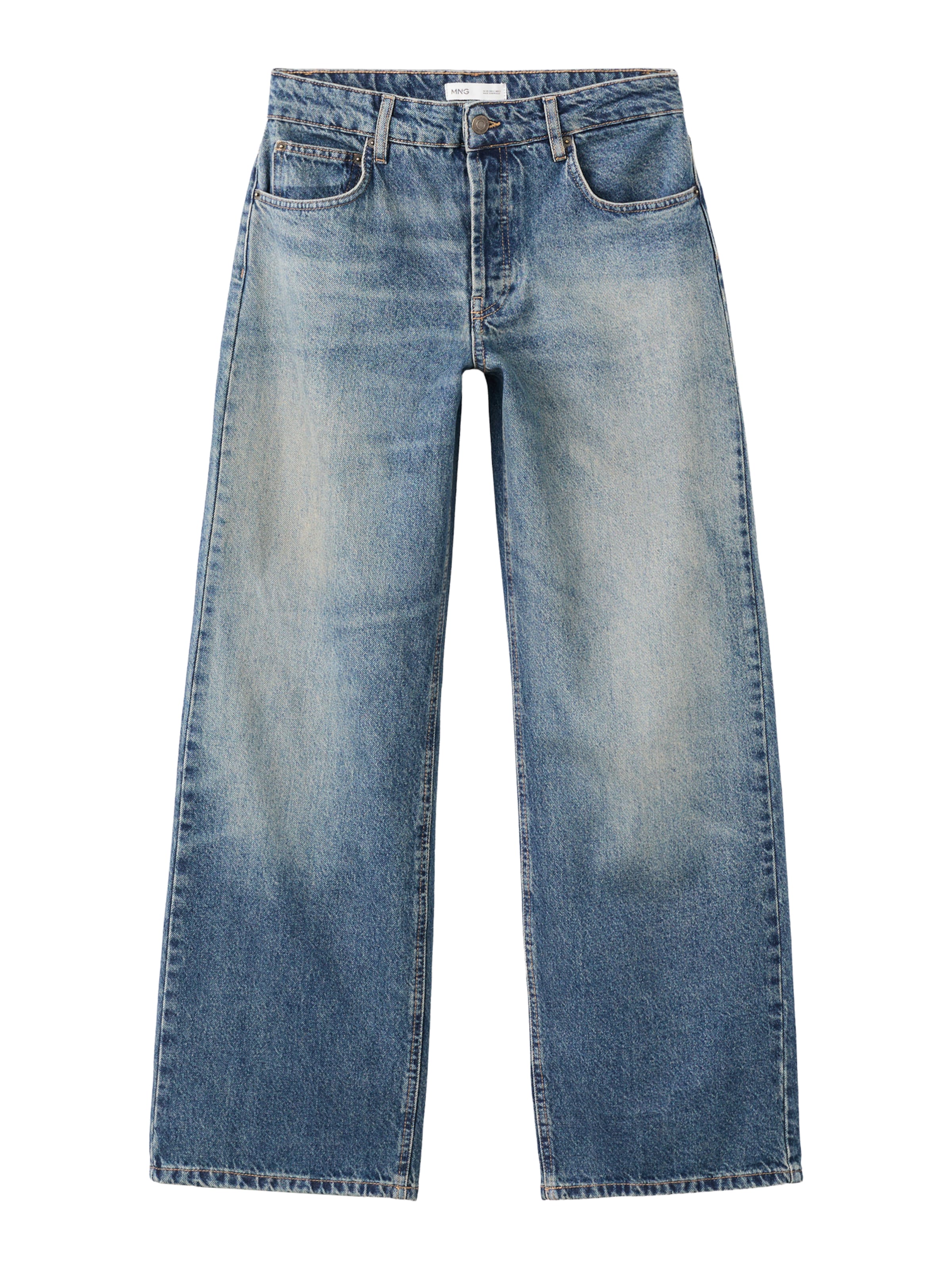 MANGO Wide leg Jeans 'Dulce' in Blue: front