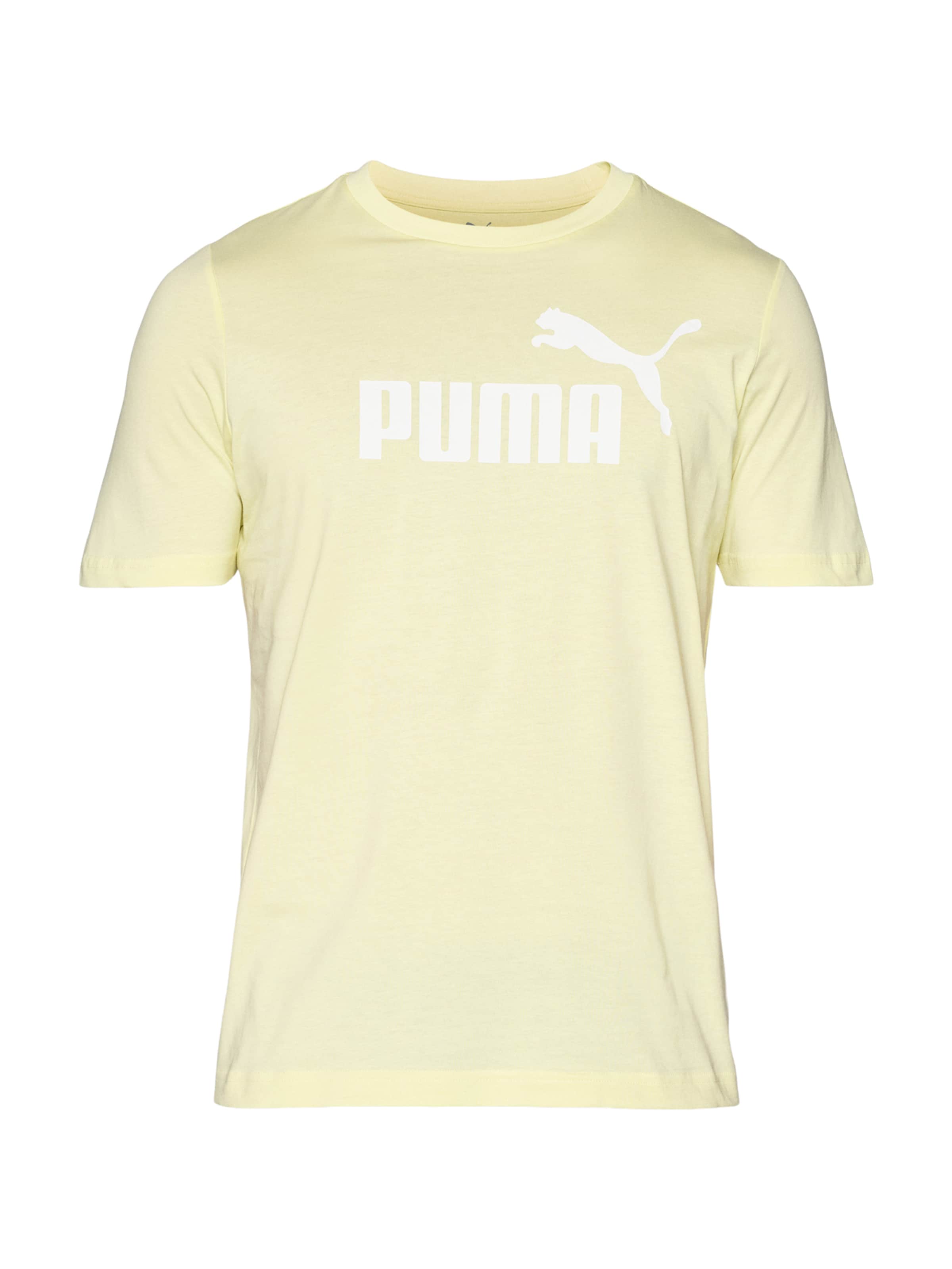 PUMA Majica 'ESS No. 1' | rumena barva: sprednja stran