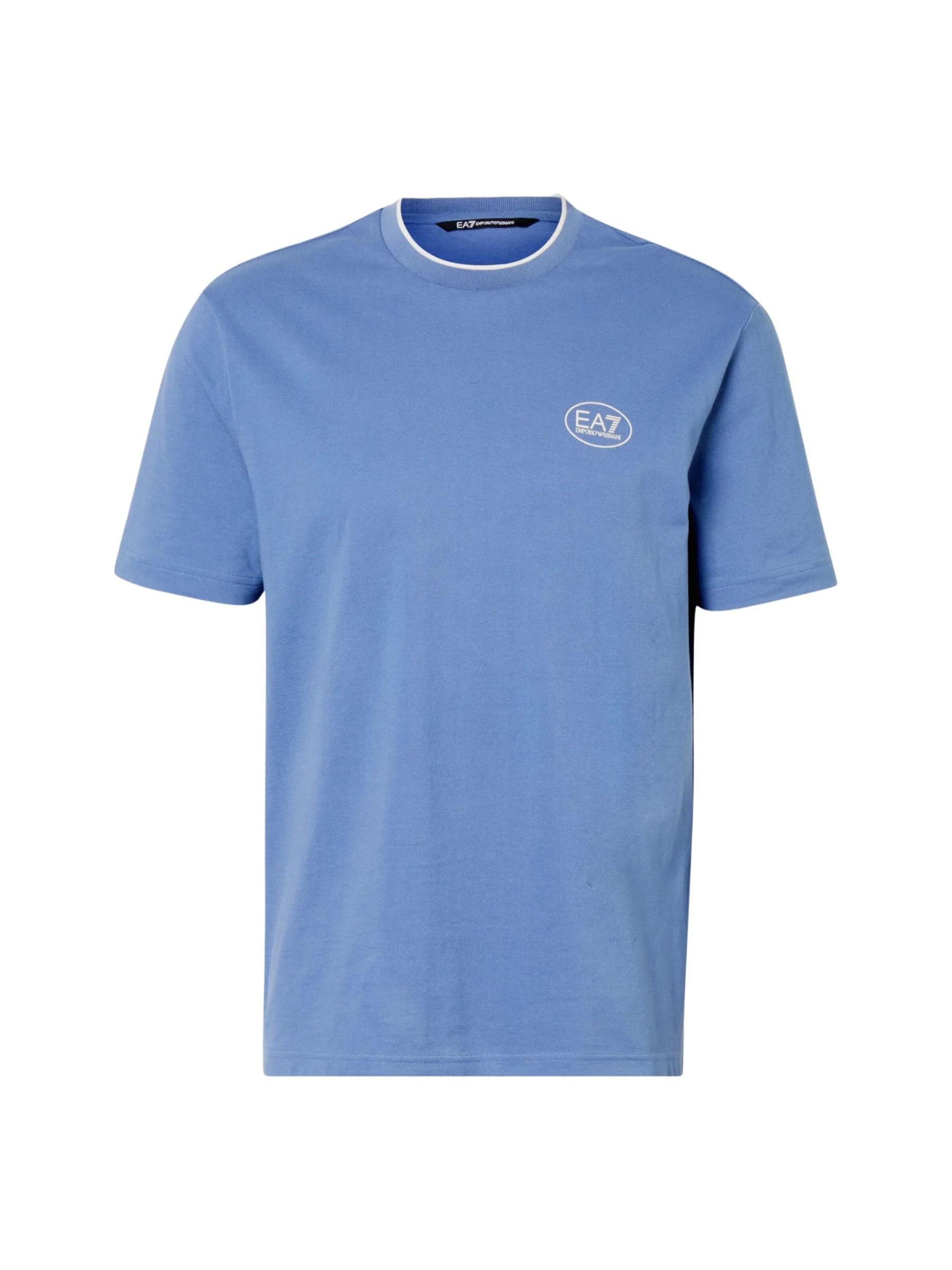 EA7 Emporio Armani Shirt in Blauw: voorkant
