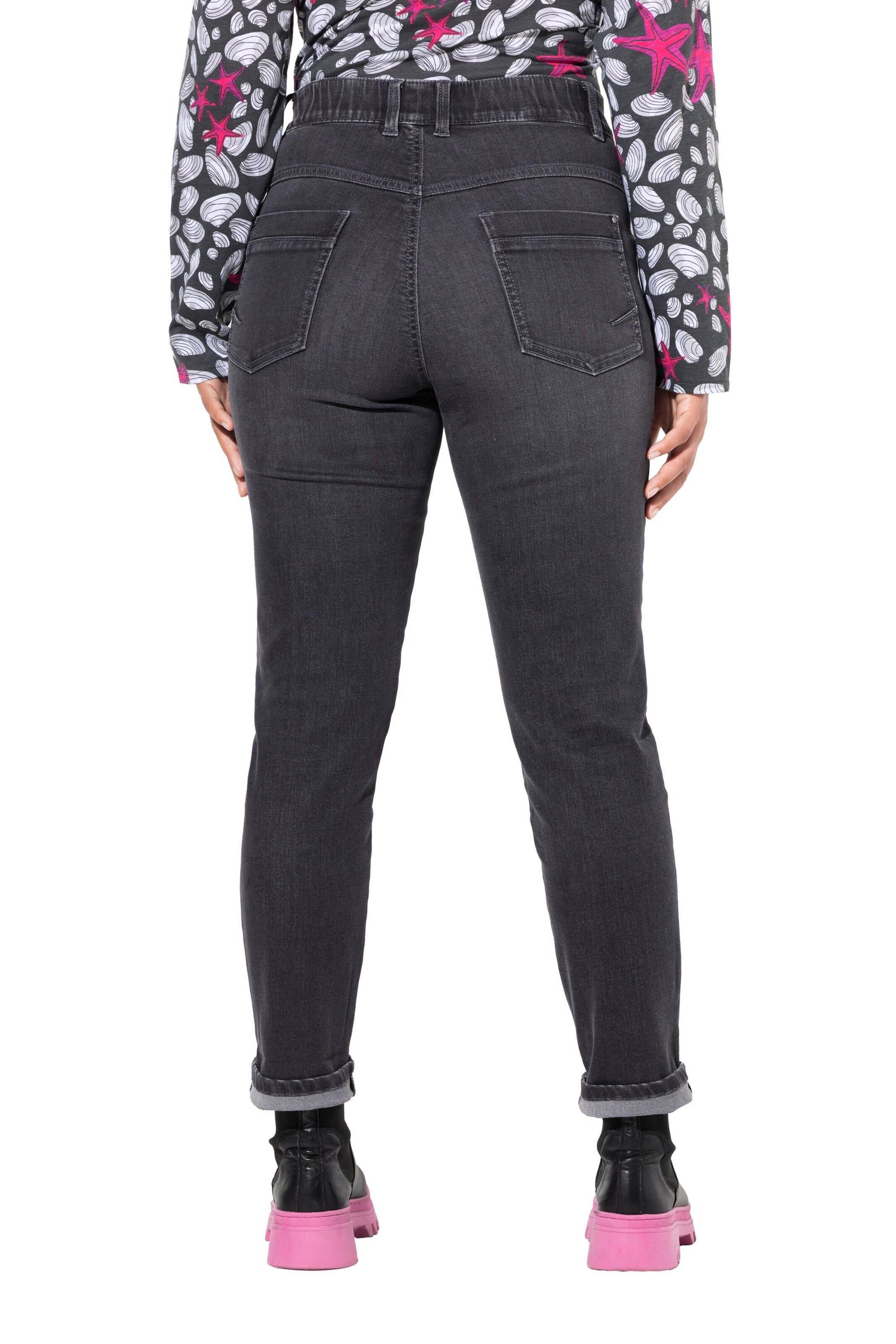 LAURASØN Slimfit Jeans in Grau