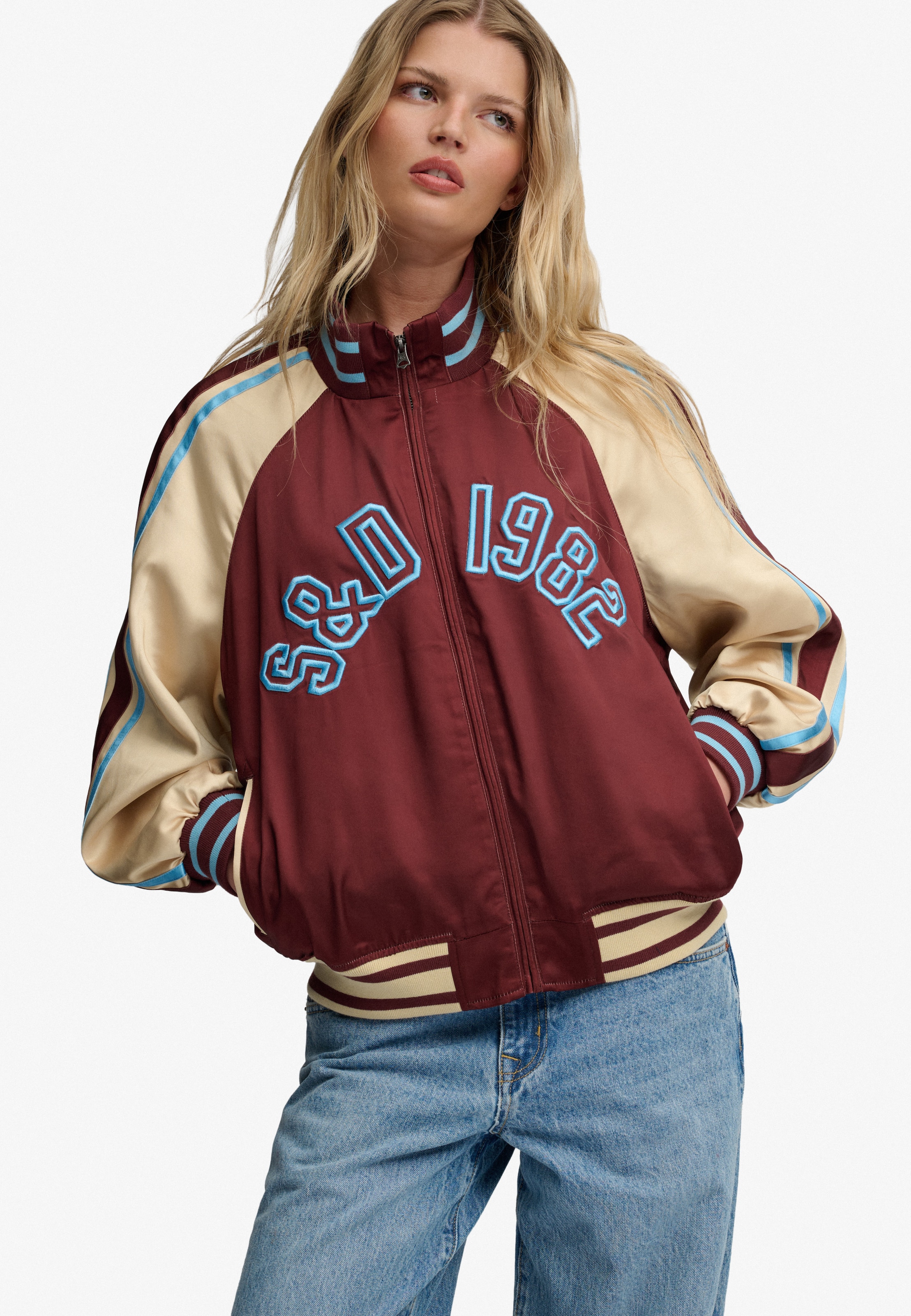 Veste mi-saison 'Suika' Superdry & Co en rouge