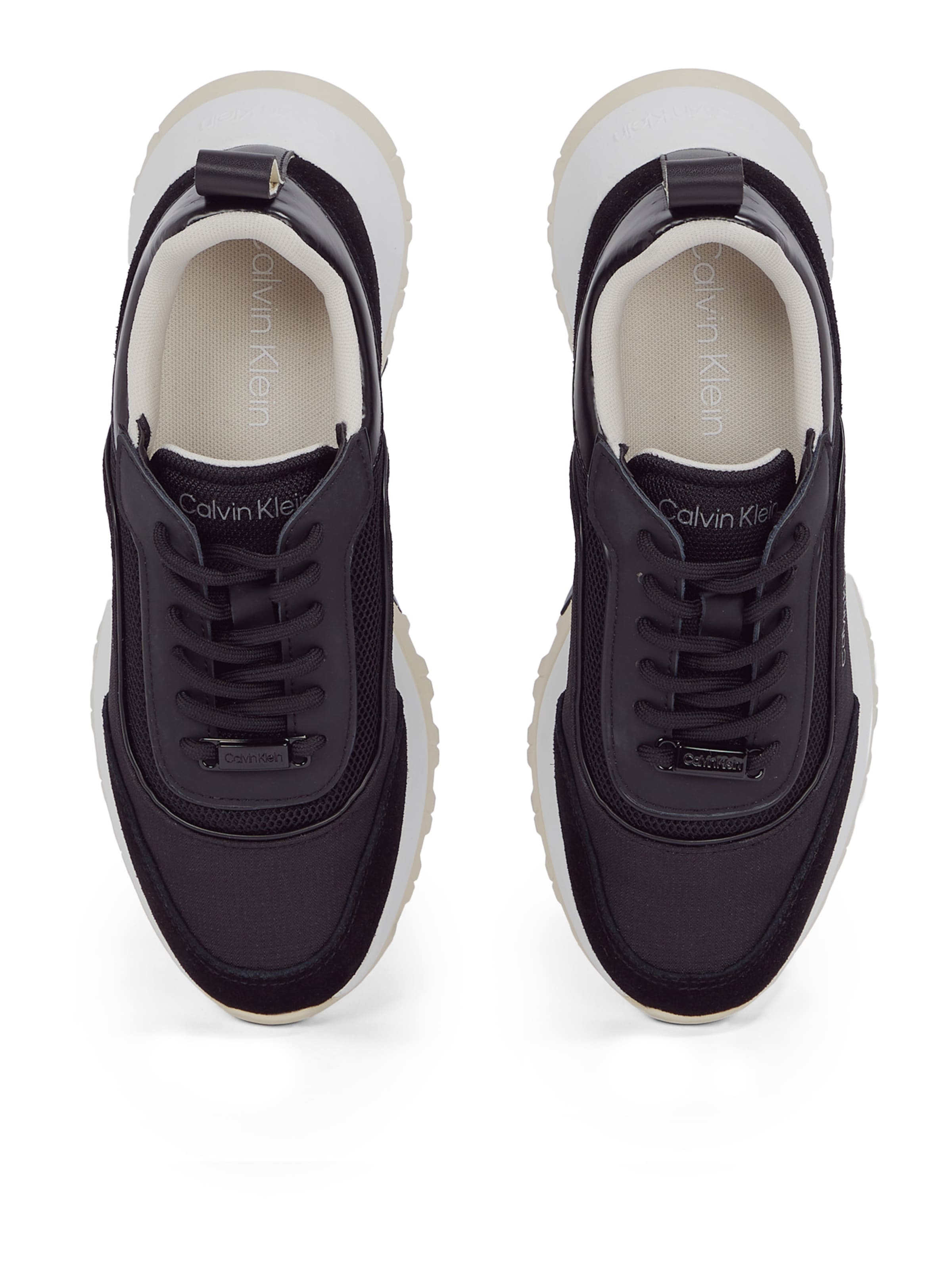 Calvin Klein - Sapatilhas baixas em preto: topo