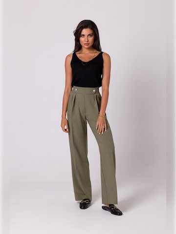 BeWear - Loosefit Pantalón plisado en verde