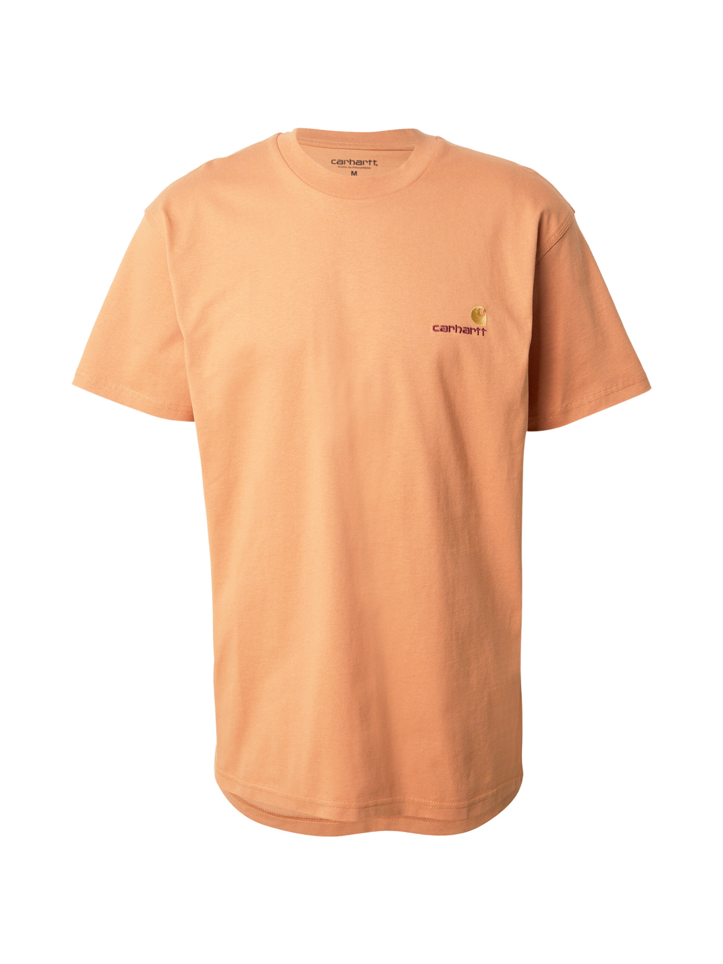 Carhartt WIP - Camisa 'American Script' em laranja: frente