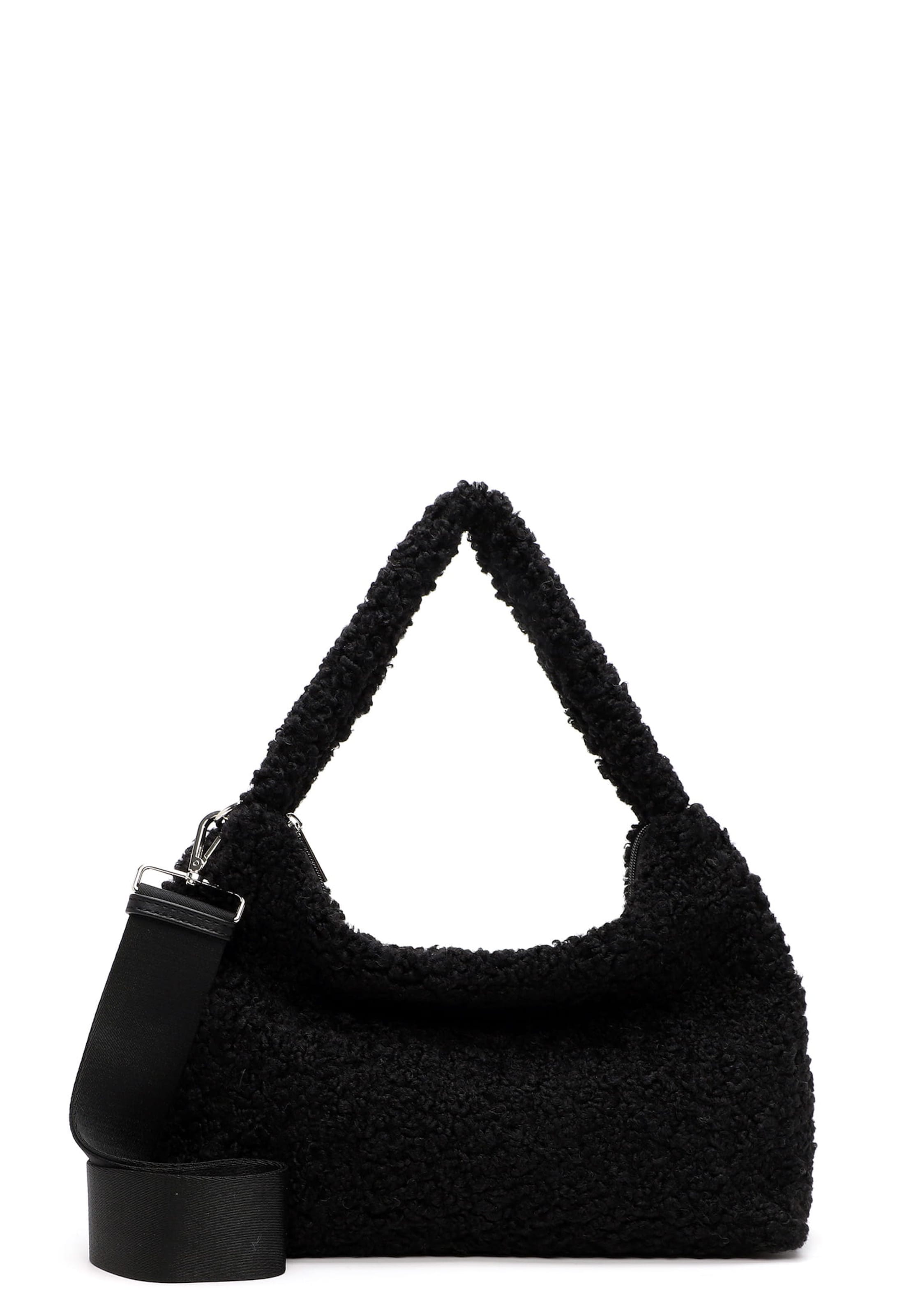 Borsa a sacco 'E&N Cergy RUE 09' di Emily & Noah in nero: frontale