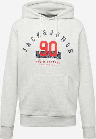 Sweat-shirt 'CARLO' JACK & JONES en blanc : devant