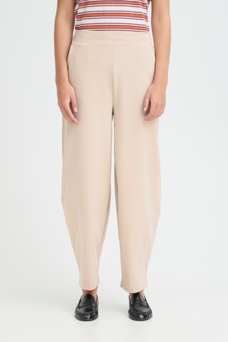ICHI Vat Broek 'IHKate' in Beige: voorkant