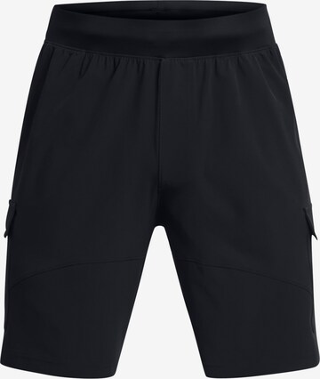 UNDER ARMOUR Regular Workout Pants '  Cargo ' in Black: front