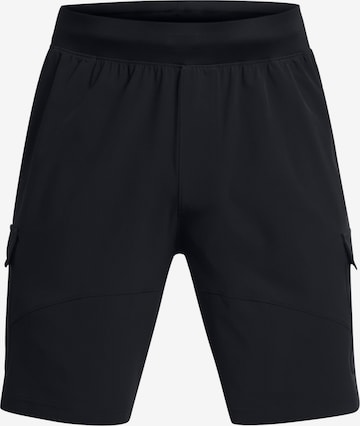 UNDER ARMOUR Regular Sportbroek '  Cargo ' in Zwart: voorkant