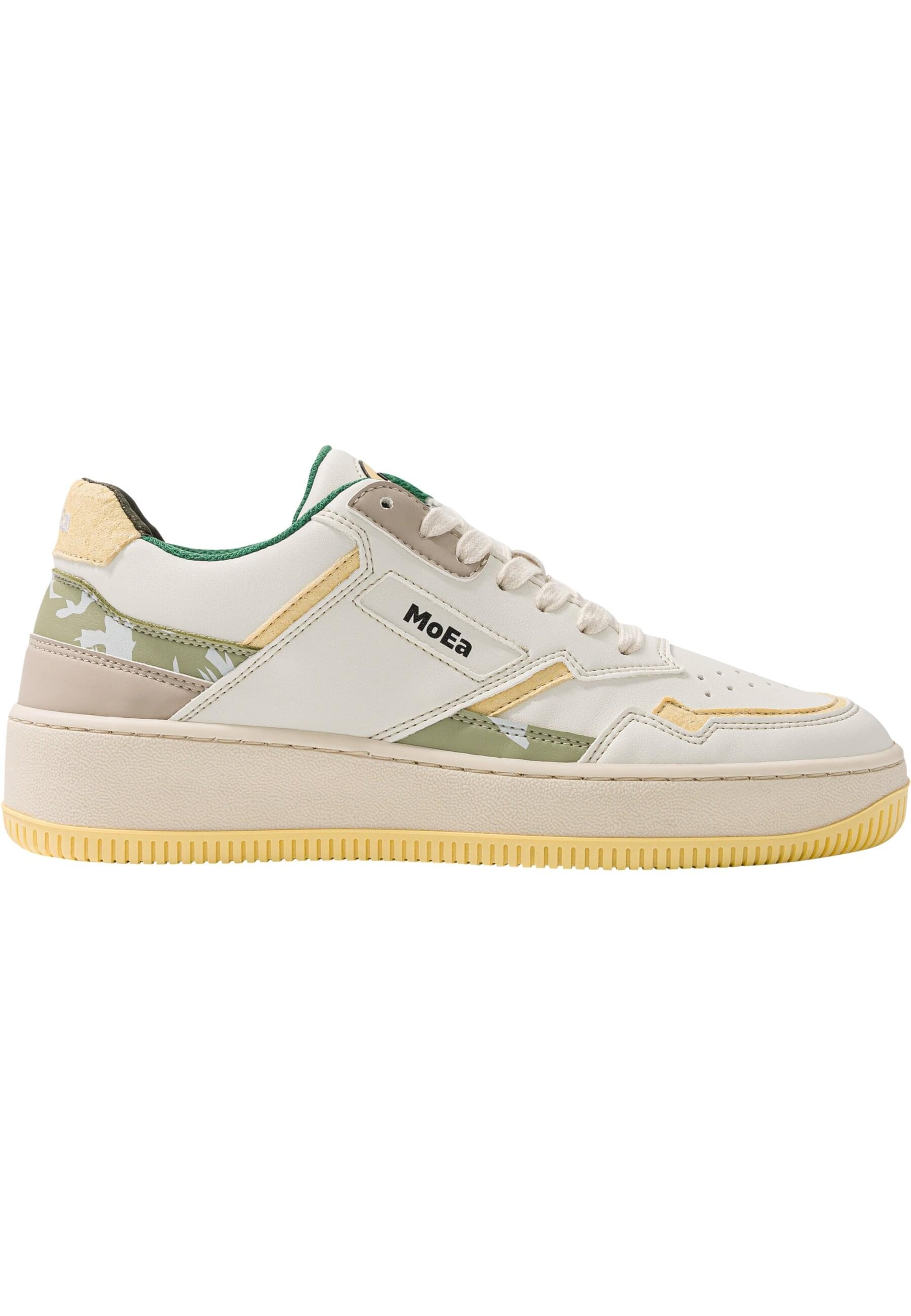 MoEa Platform trainers 'Gen1 - Smiley Nature Drop' in White: front