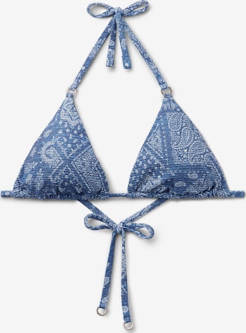 CALZEDONIA Triangel Bikinitop in Blau: Vorderseite