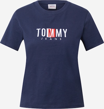 Tricou Tommy Jeans pe navy / roșu deschis / alb, Vizualizare produs