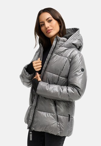 NAVAHOO Jacke 'Eisglanz 14' in Grau: Vorderseite