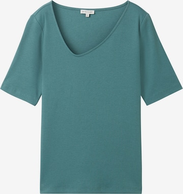 T-shirt TOM TAILOR en vert : devant