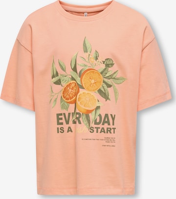 ONLY GIRLS Koszulka 'KOGHelen' w kolorze pomarańczowy: przód