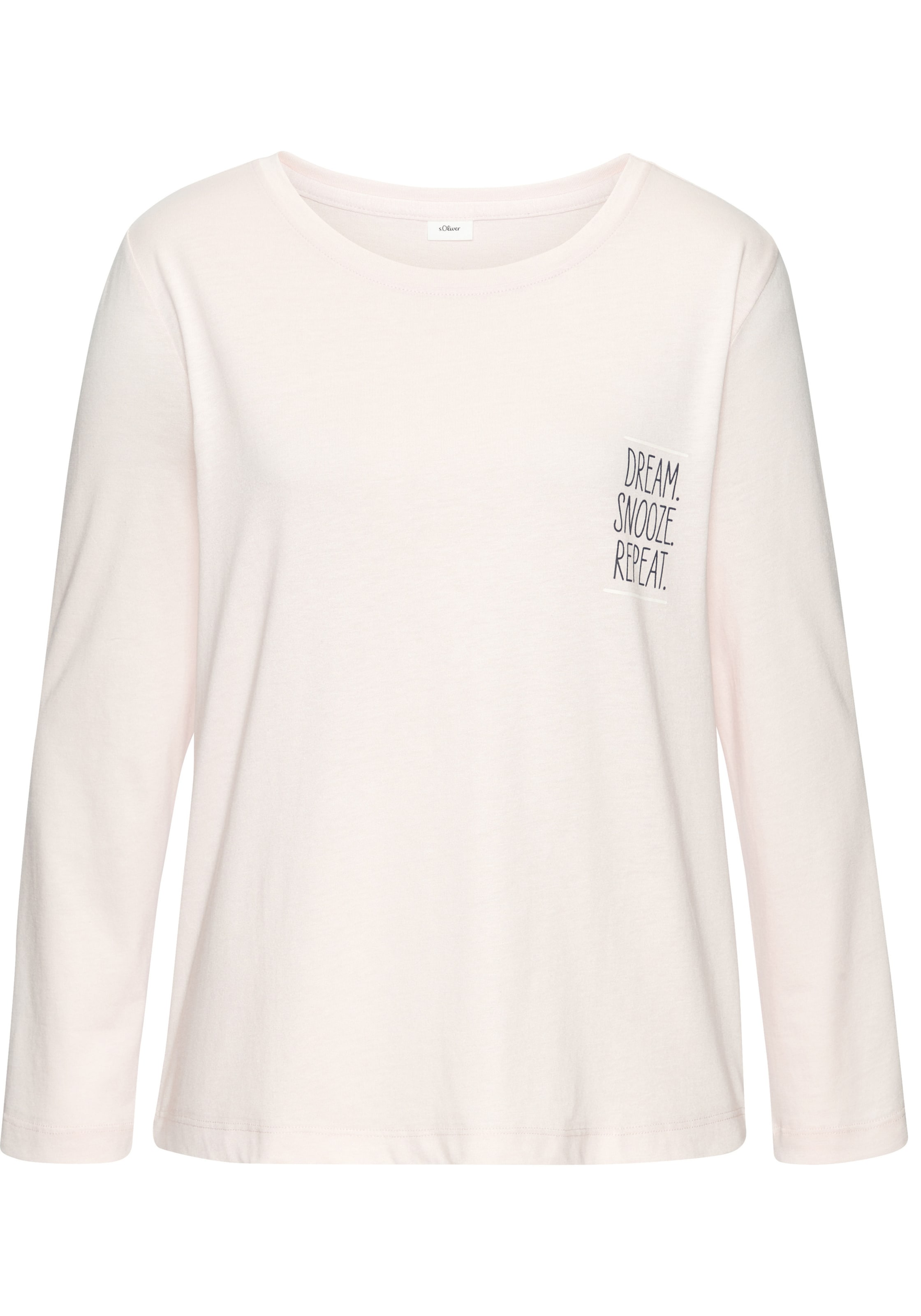s.Oliver - Camiseta para dormir en rosa: frente