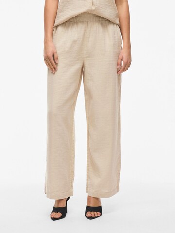 VILA Wide leg Broek 'VILania' in Grijs: voorkant