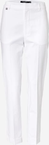 Coupe slim Pantalon à plis 'LAKYTHIA' Lauren Ralph Lauren en blanc : devant