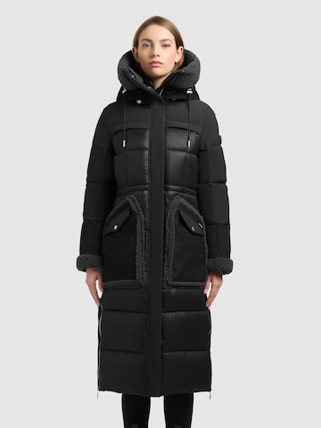 khujo - Abrigo de invierno 'Ericka' en negro: frente