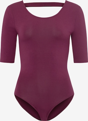 Shirtbody 'Charlotte' Les Lunes en violet : devant