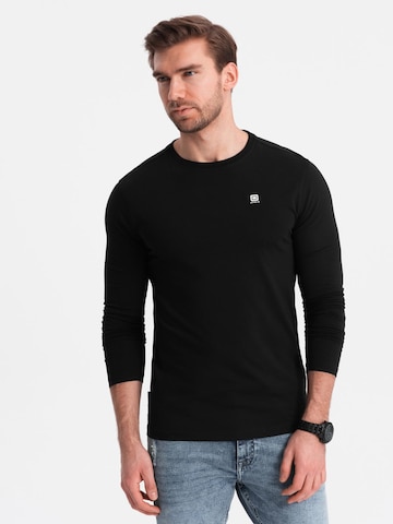 Ombre Shirt in Black: front
