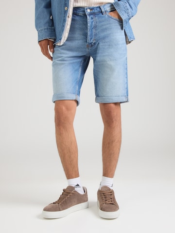 HUGOTapered Traperice - plava boja: prednji dio